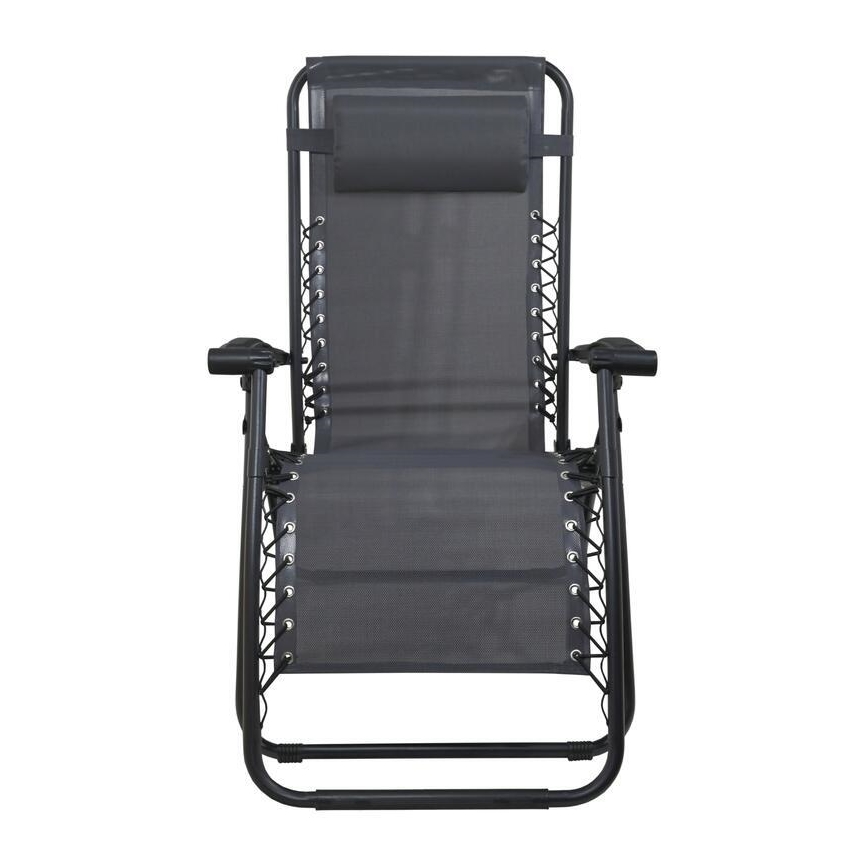 Foldable adjustable chair grey