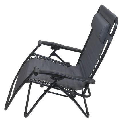 Foldable adjustable chair grey