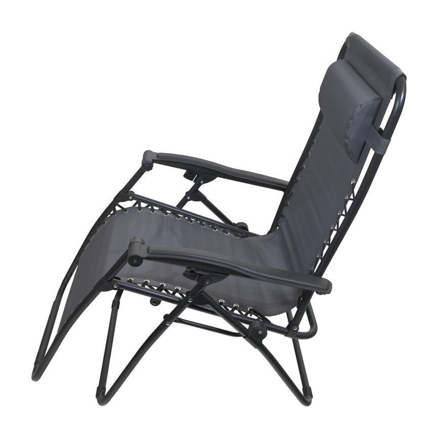 Foldable adjustable chair grey