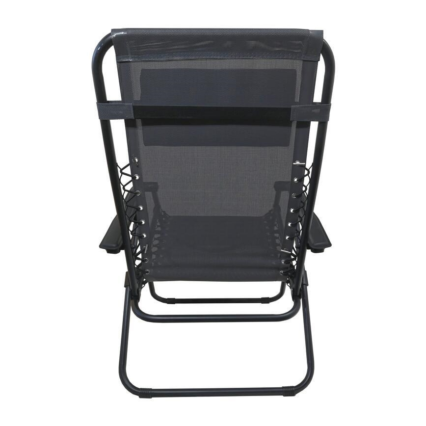 Foldable adjustable chair grey