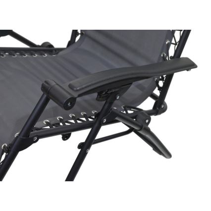 Foldable adjustable chair grey