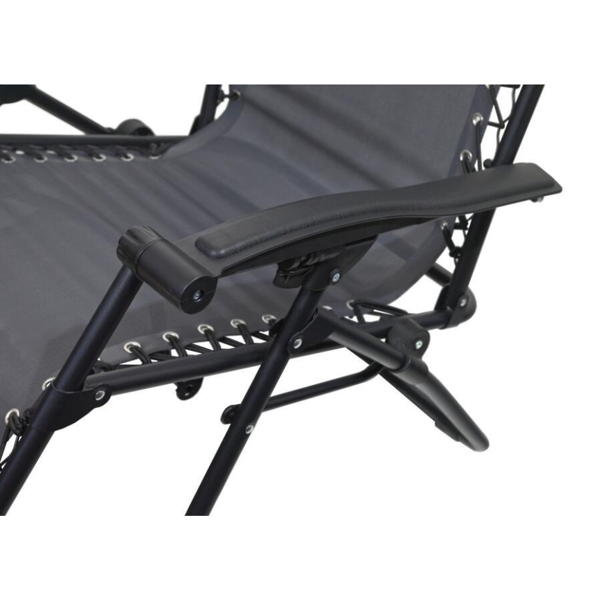 Foldable adjustable chair grey