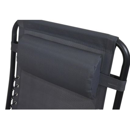 Foldable adjustable chair grey