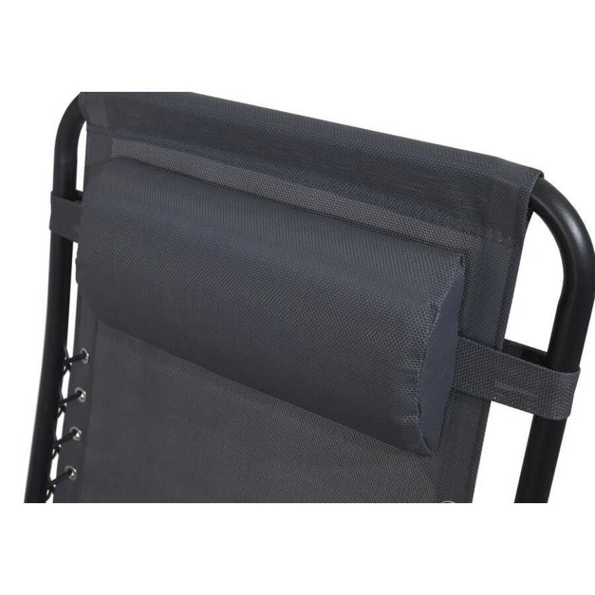 Foldable adjustable chair grey