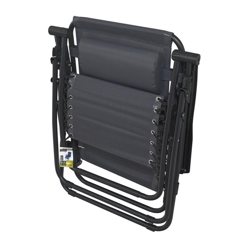 Foldable adjustable chair grey
