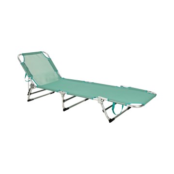 Foldable adjustable sun lounger SUNO 56x190 cm turquoise