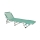 Foldable adjustable sun lounger SUNO 56x190 cm turquoise