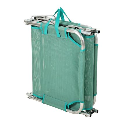 Foldable adjustable sun lounger SUNO 56x190 cm turquoise