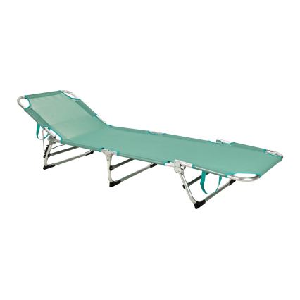 Foldable adjustable sun lounger SUNO 56x190 cm turquoise