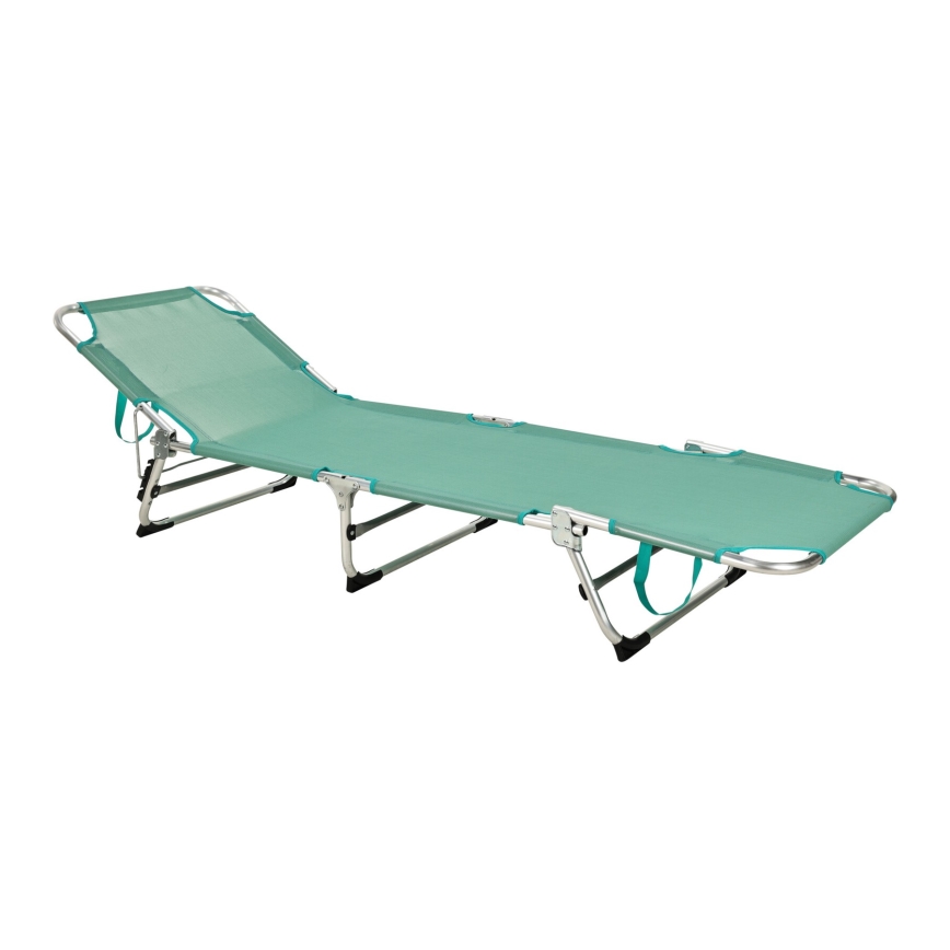 Foldable adjustable sun lounger SUNO 56x190 cm turquoise