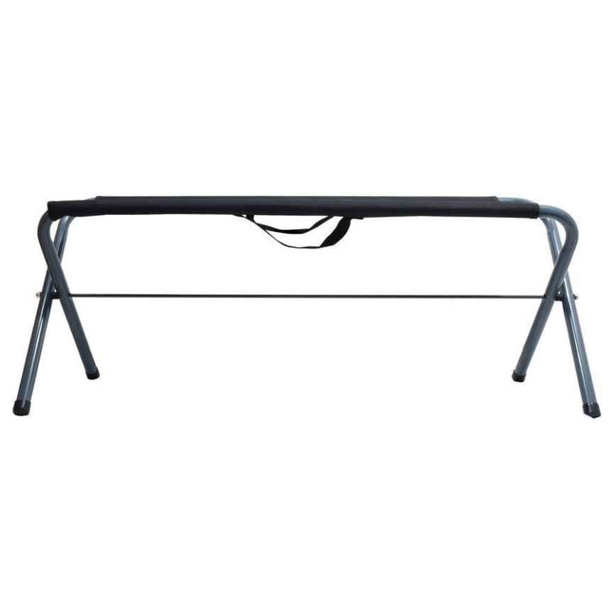 Foldable camping bench black/grey