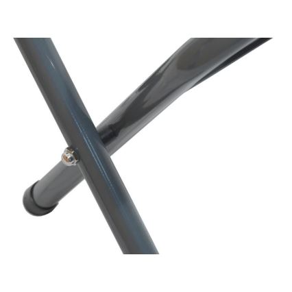 Foldable camping bench black/grey