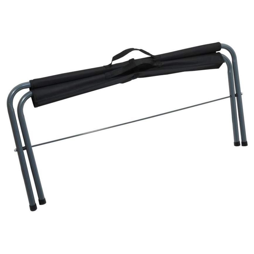 Foldable camping bench black/grey