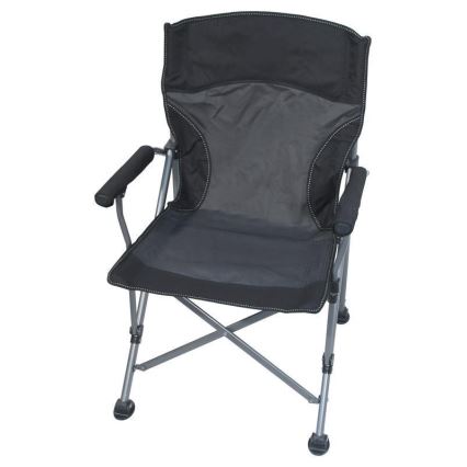 Foldable camping chair black