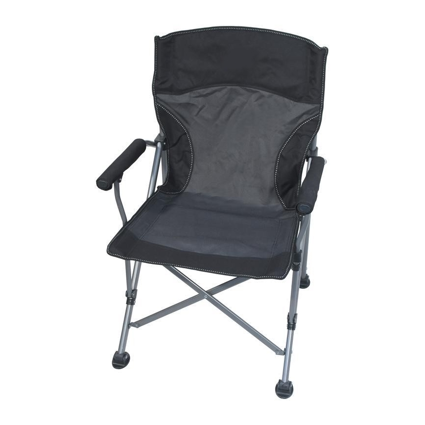 Foldable camping chair black