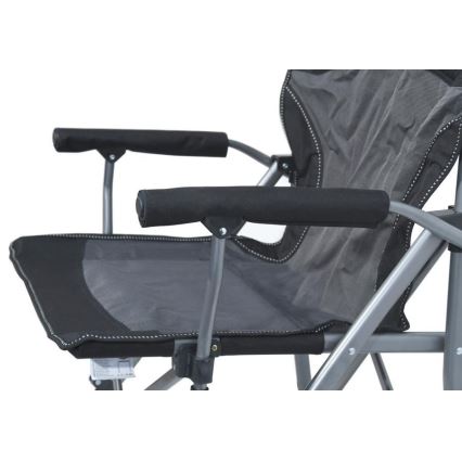 Foldable camping chair black