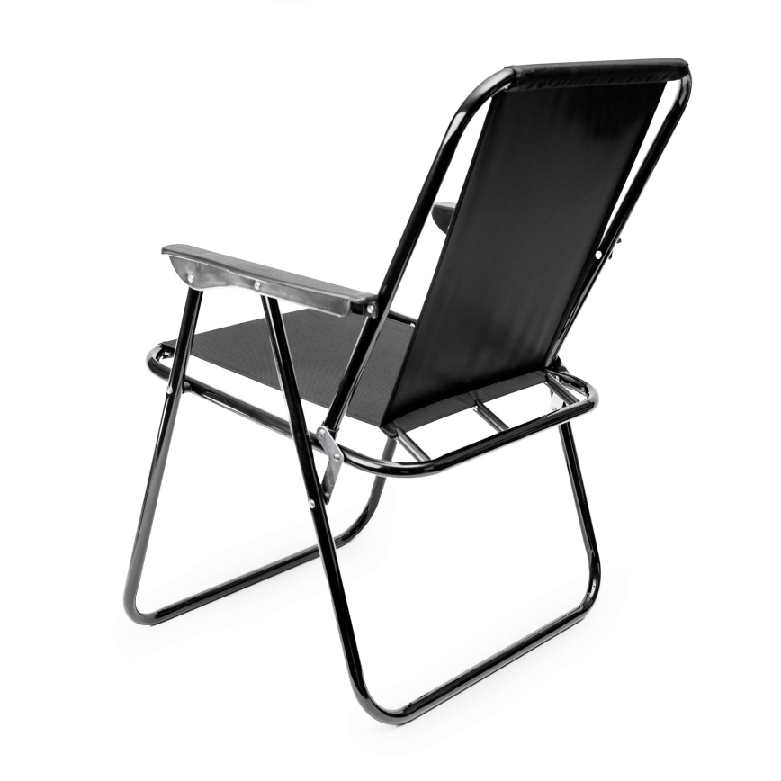 Foldable camping chair black