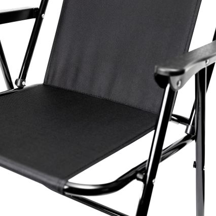 Foldable camping chair black