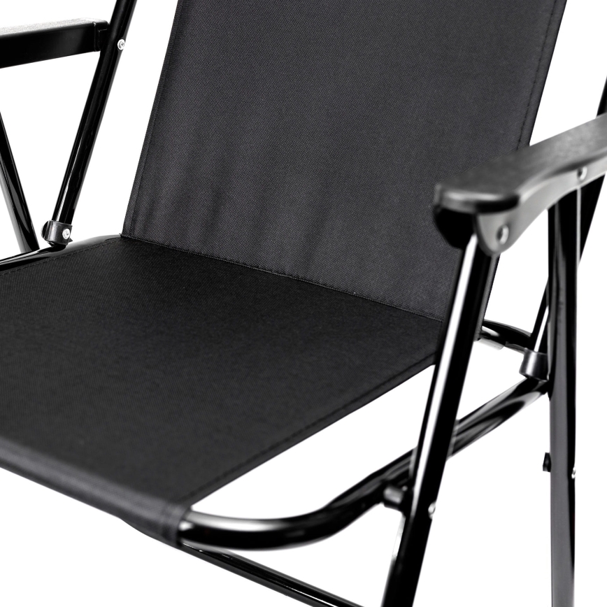 Foldable camping chair black