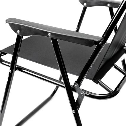 Foldable camping chair black