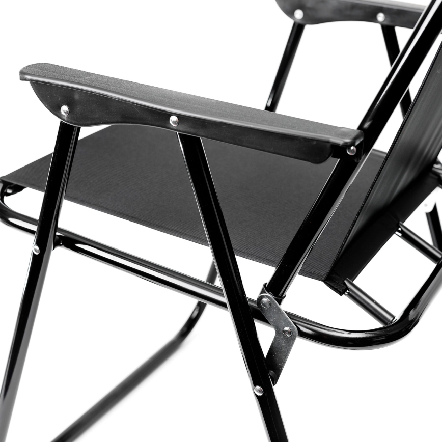 Foldable camping chair black