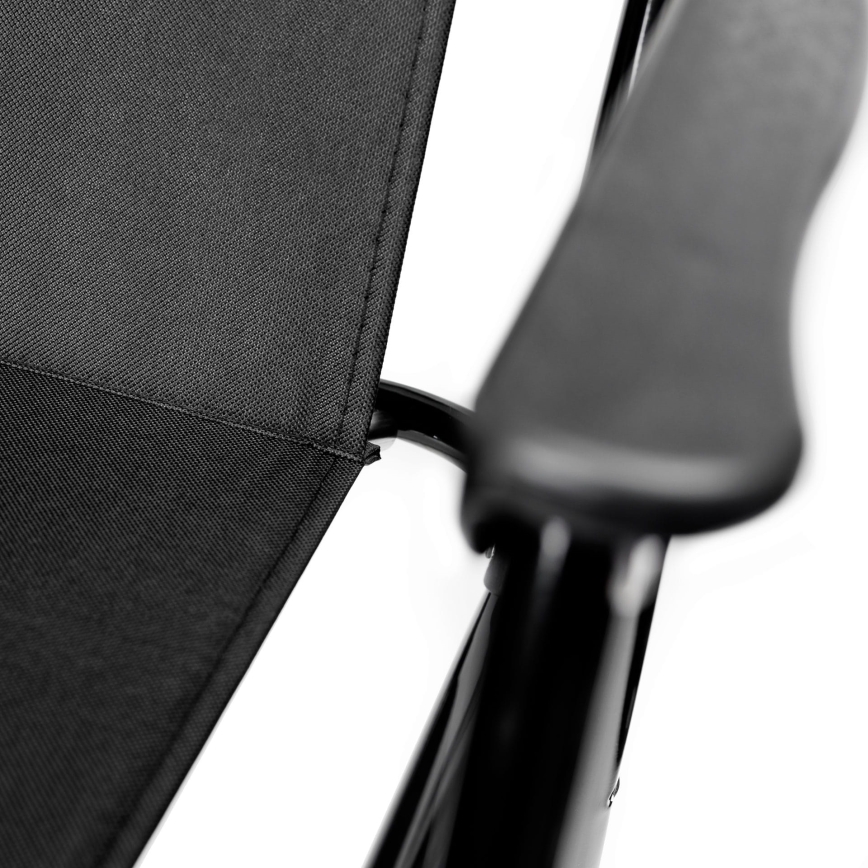 Foldable camping chair black