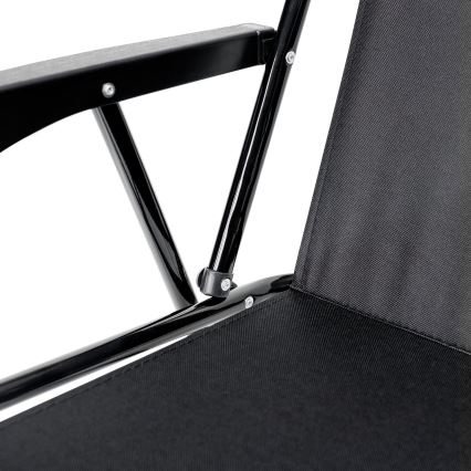 Foldable camping chair black