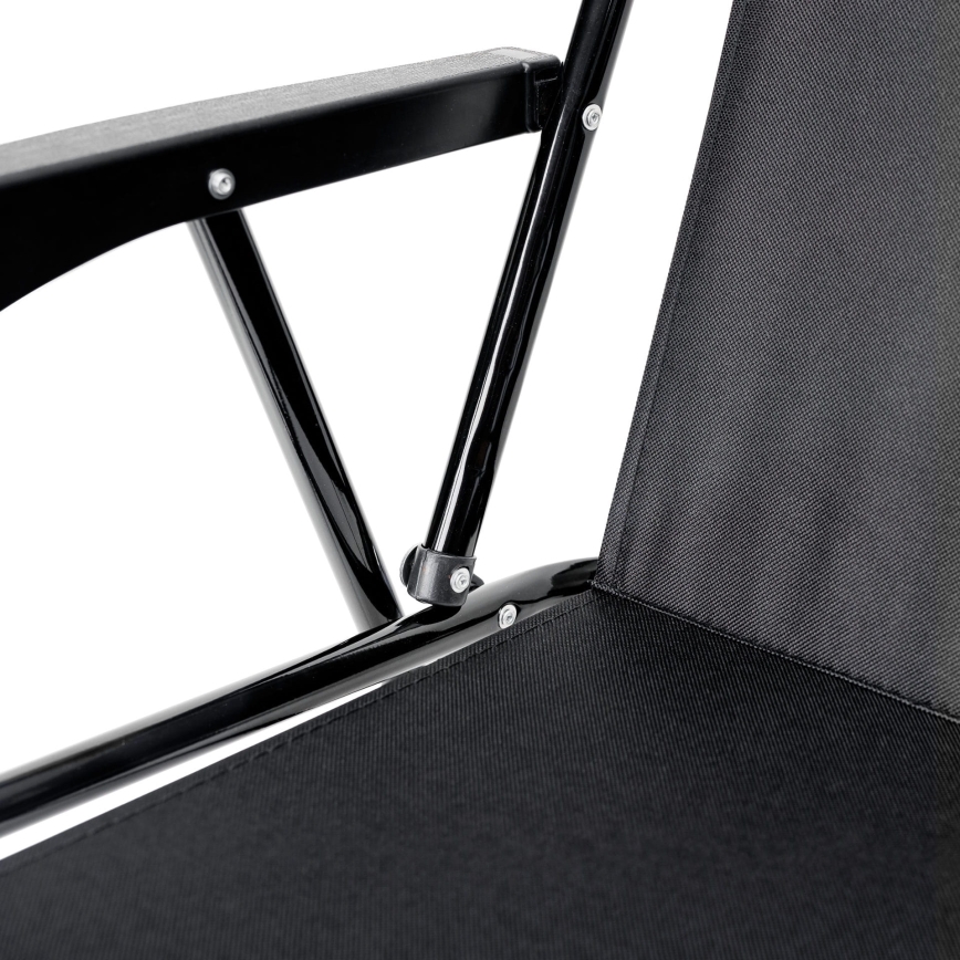 Foldable camping chair black