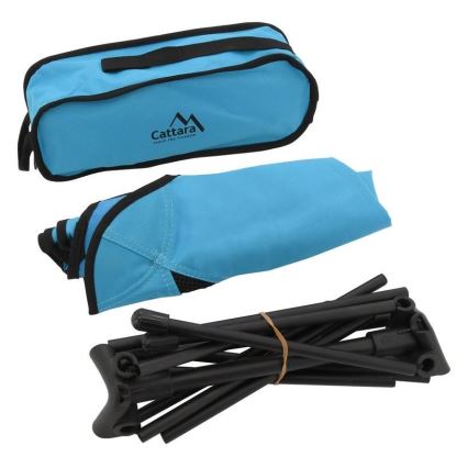 Foldable camping chair blue 63 cm
