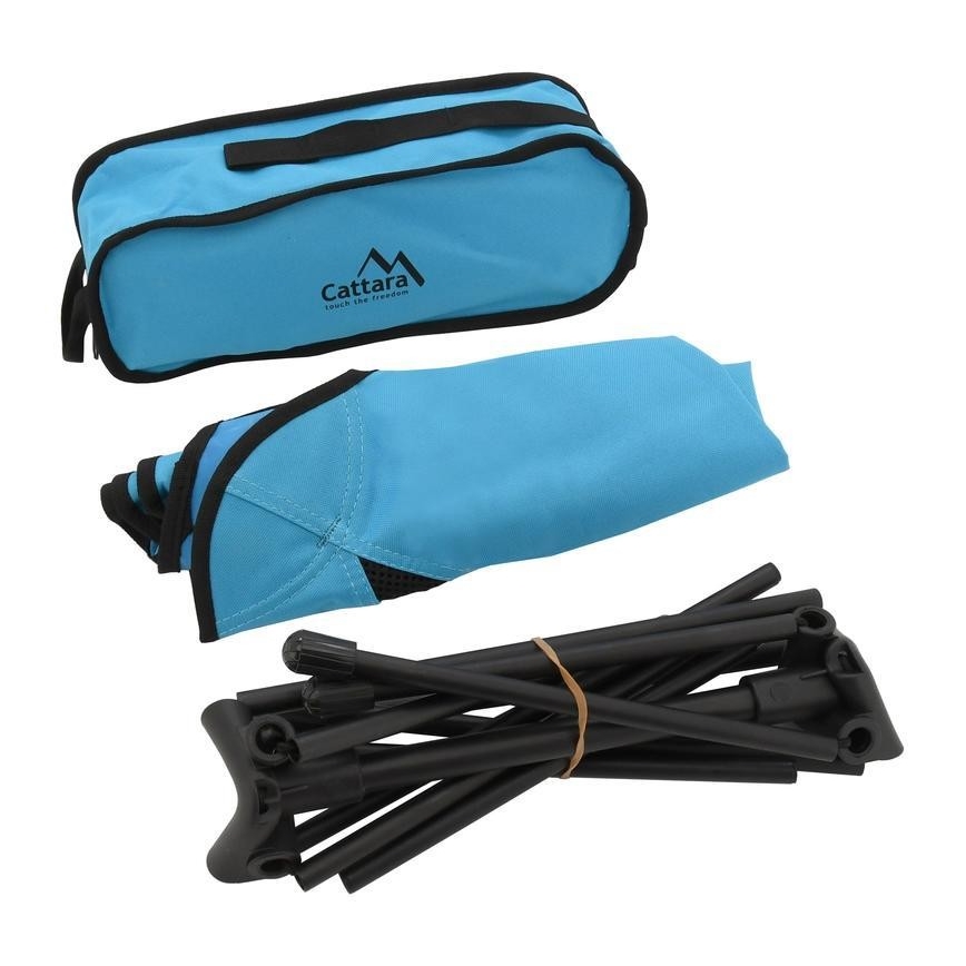 Foldable camping chair blue 63 cm