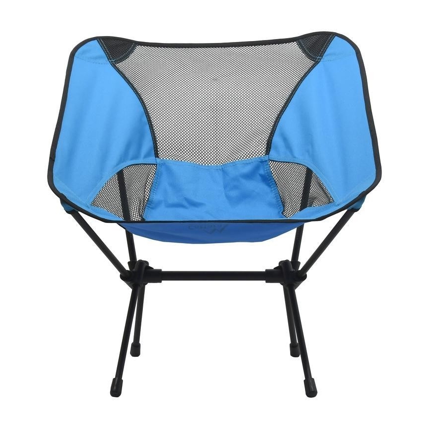 Foldable camping chair blue 63 cm