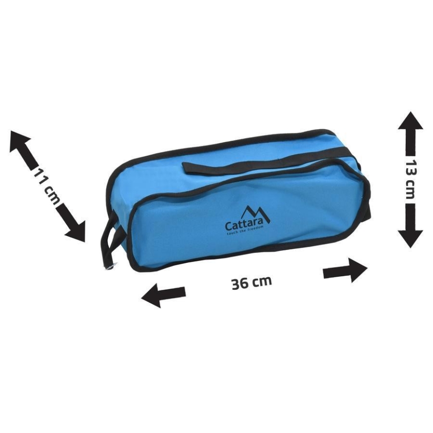 Foldable camping chair blue 63 cm