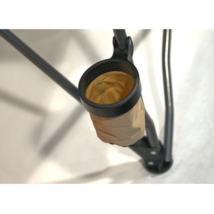 Foldable camping chair brown