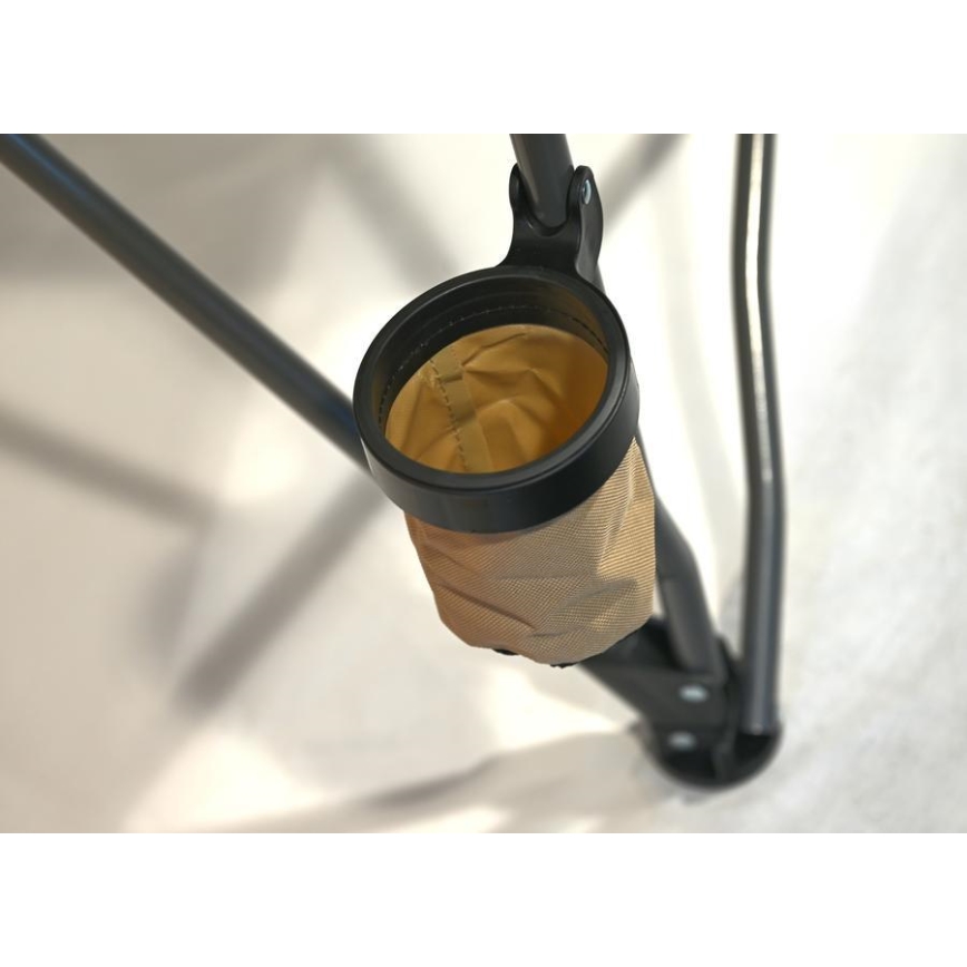 Foldable camping chair brown