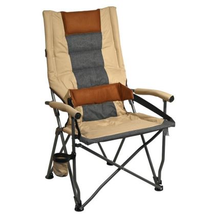 Foldable camping chair brown
