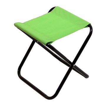 Foldable camping chair green/black