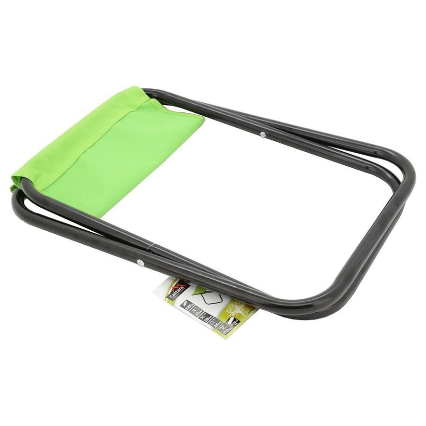 Foldable camping chair green/black