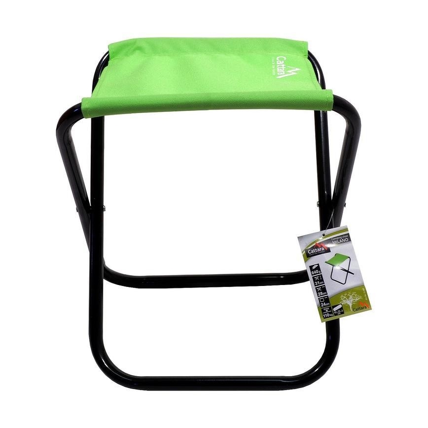 Foldable camping chair green/black