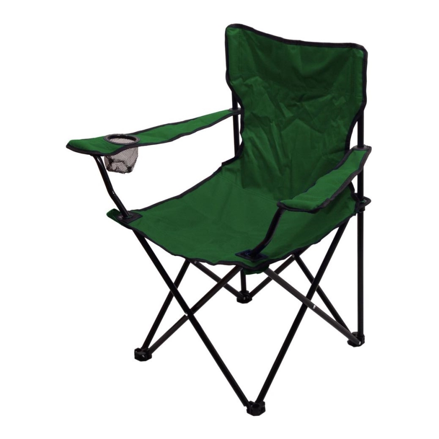Foldable camping chair green