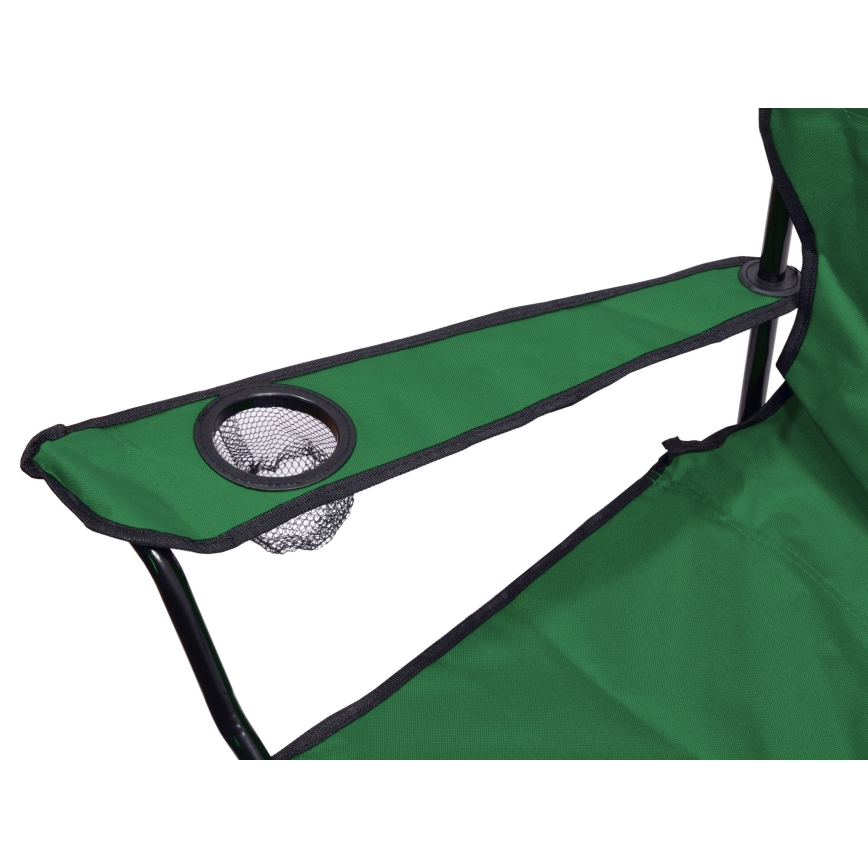 Foldable camping chair green