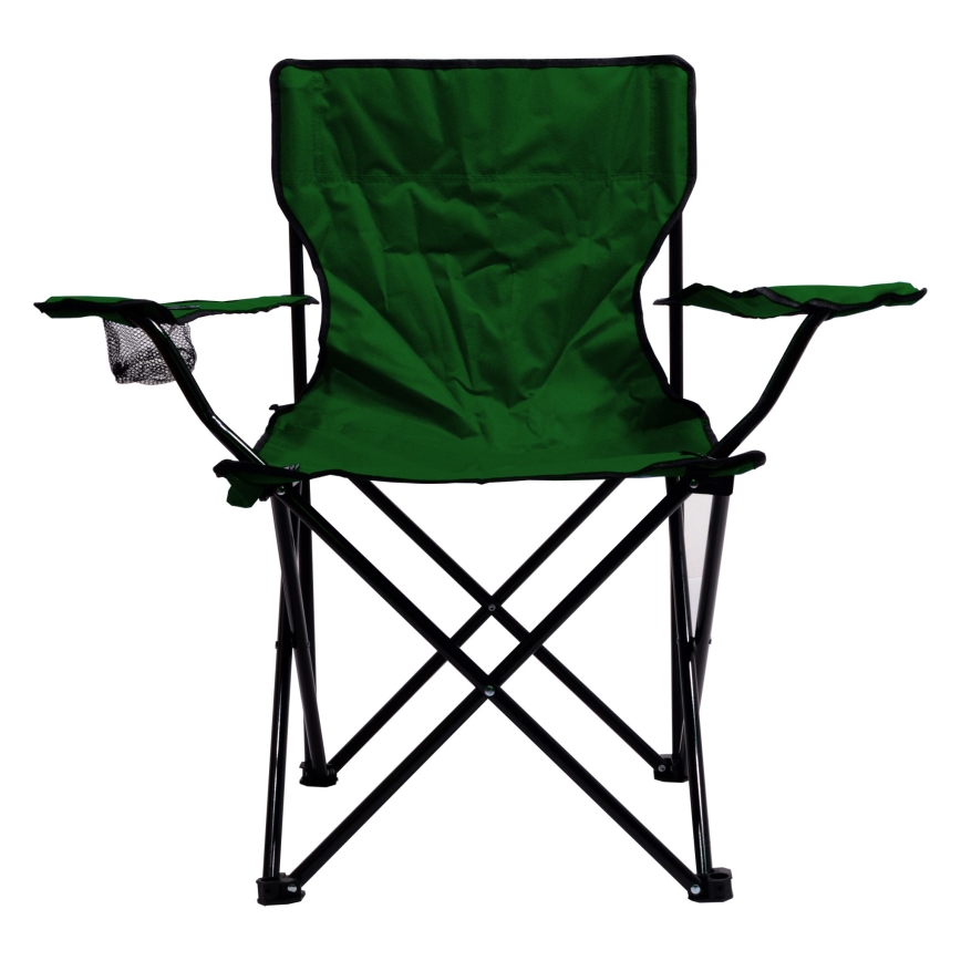 Foldable camping chair green