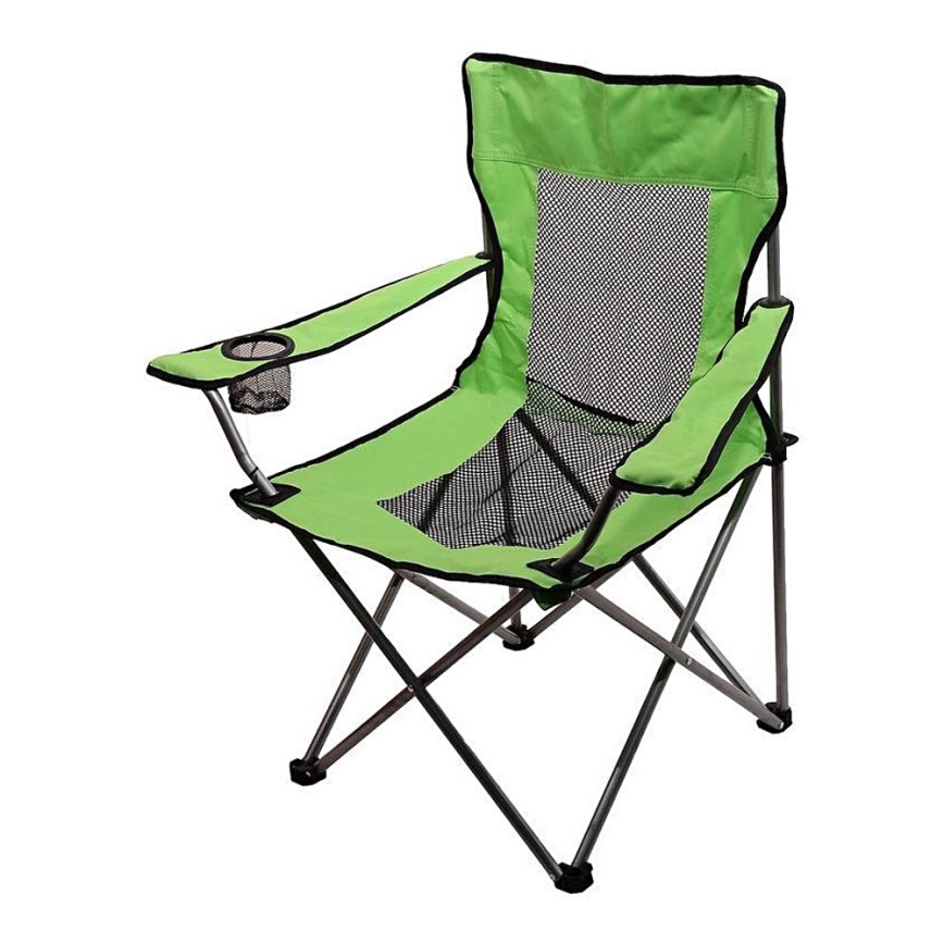 Foldable camping chair green