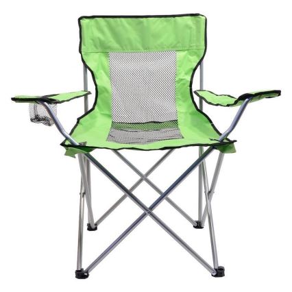 Foldable camping chair green