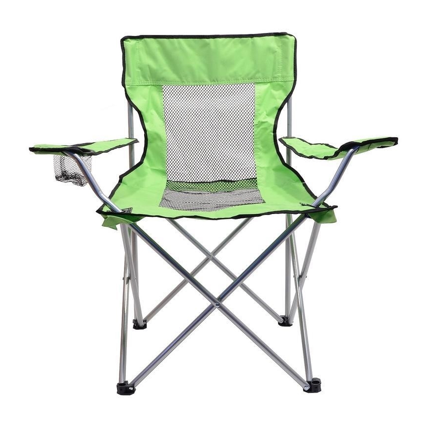 Foldable camping chair green