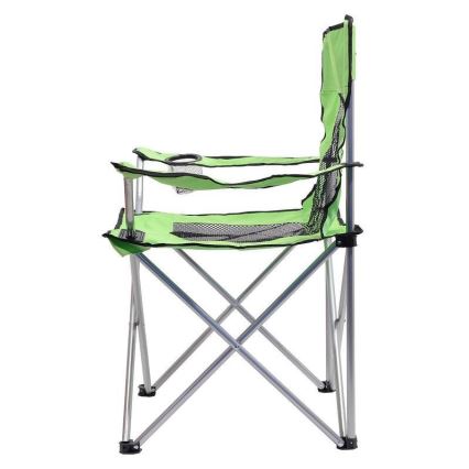 Foldable camping chair green