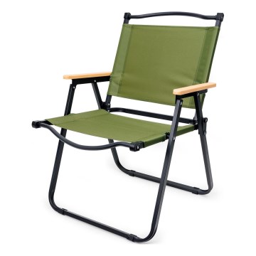 Foldable camping chair green