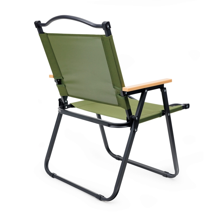 Foldable camping chair green