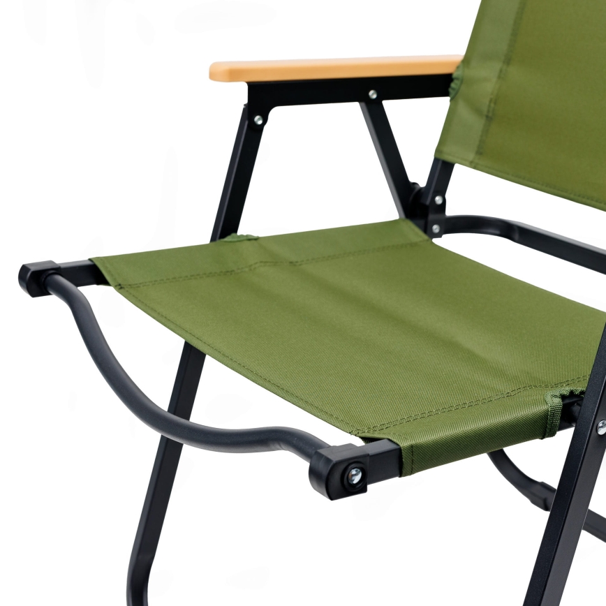 Foldable camping chair green