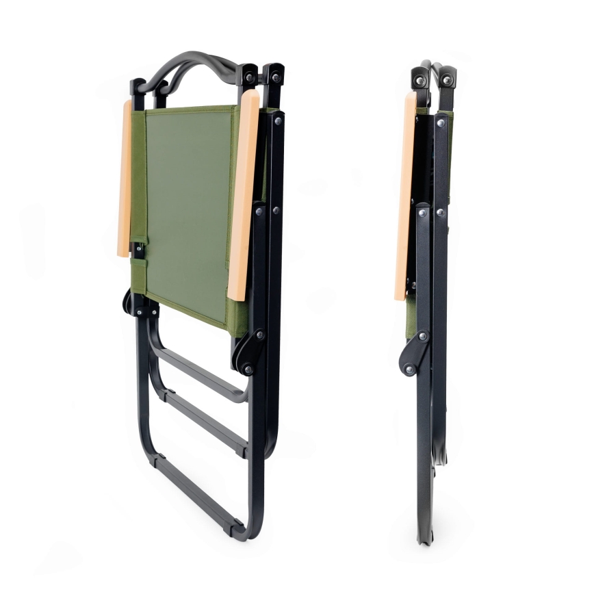 Foldable camping chair green