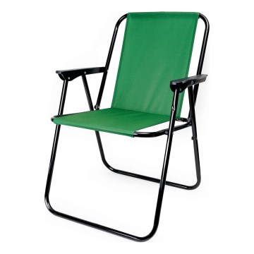 Foldable camping chair green